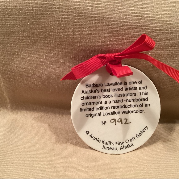 Lavallee Alaskan watercolor ornament - Picture 2 of 3